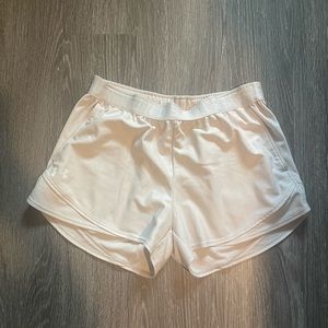Light pink Under Armour athletic shorts